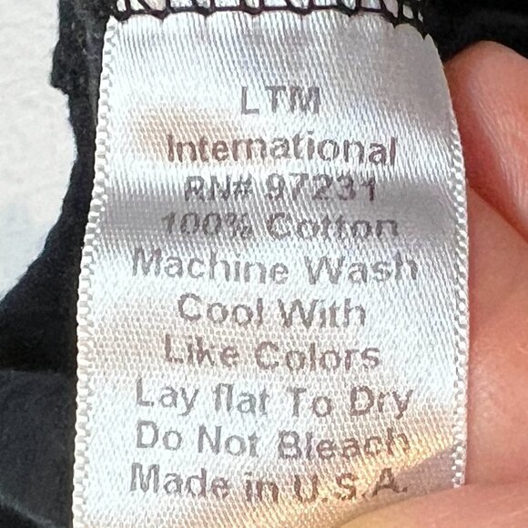 Vintage Black Mini Dress Tunic Top Rock Swarovski Rhinestone Retro Winged Guitar - Picture 8 of 12